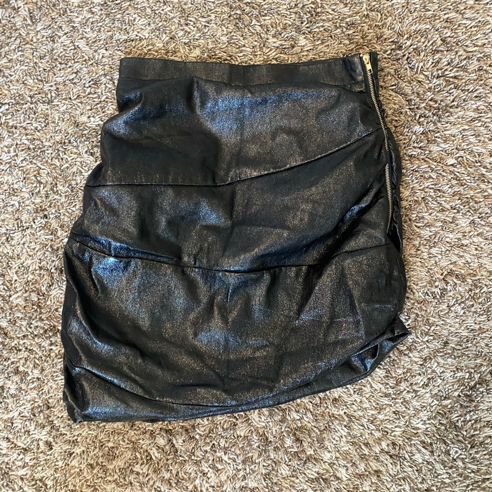 Lioness Leather Skirt